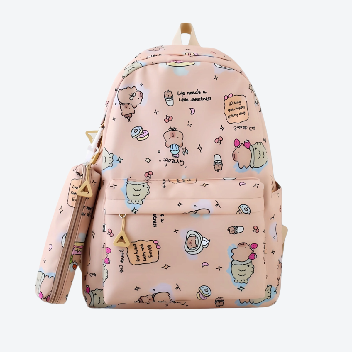 Peach Bear  barack iskolatáska ajándék tolltartó